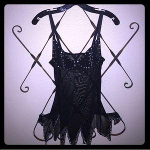 VINTAGE “HUSTLER” RHINESTONE DRESS🖤